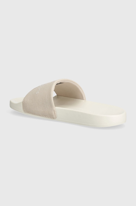 Boty Pantofle Calvin Klein Jeans SLIDE MONOGRAM CO YW0YW00103 béžová