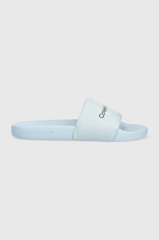 Παντόφλες Calvin Klein Jeans SLIDE MONOGRAM CO SLIDE MONOGRAM CO συνθετικό μπλε YW0YW00103