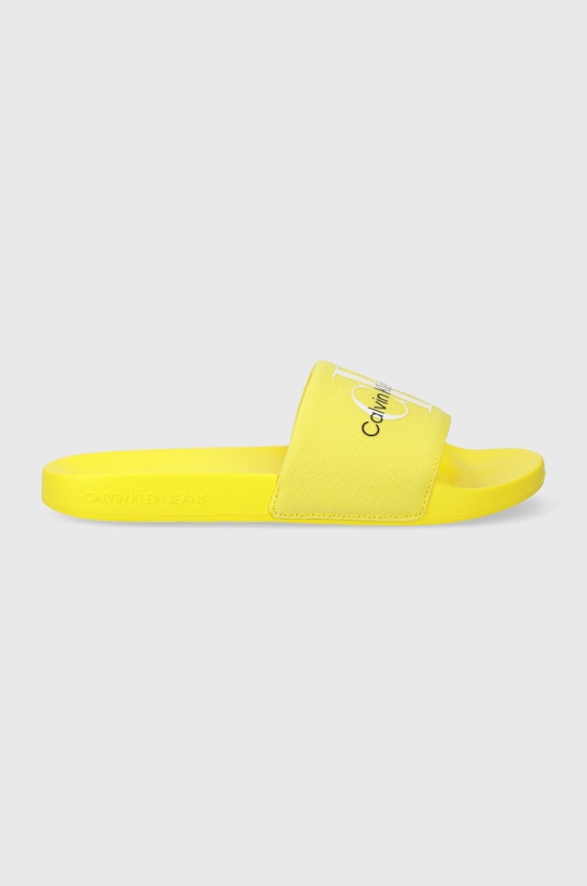 Pantofle Calvin Klein Jeans SLIDE MONOGRAM CO YW0YW00103 žlutá NC24