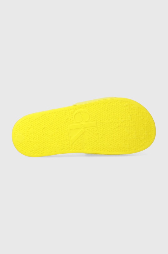 Šľapky Calvin Klein Jeans SLIDE MONOGRAM CO YW0YW00103 žltá