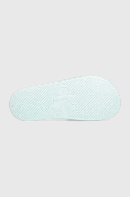 Calvin Klein Jeans klapki SLIDE BADGE WN YW0YW00997 zielony