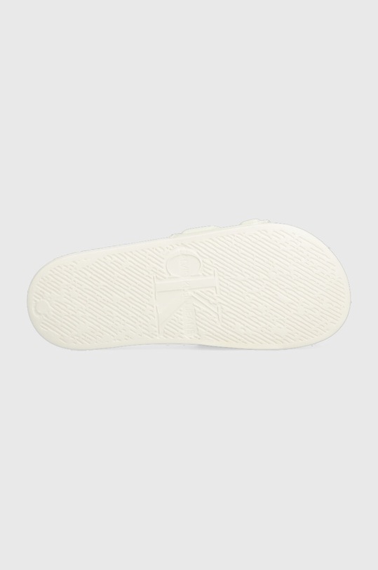 Calvin Klein Jeans klapki SLIDE HIGH/LOW FREQUENCY WN YW0YW00999 beżowy