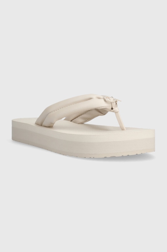 Žabky Calvin Klein FLATFORM FLIP FLOP W/HW HW0HW01503 béžová SS23