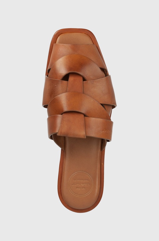 Кожаные шлепанцы Gant Sanbrillo красный 26561831.G41