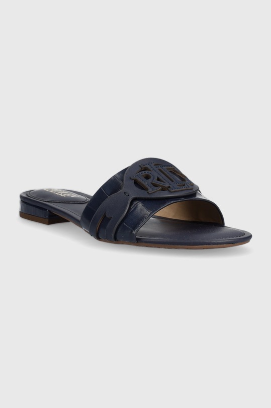 Lauren Ralph Lauren klapki skórzane Alegra 802891388005.410 granatowy SS23