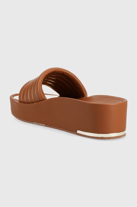 Παπούτσια Δερμάτινες παντόφλες DKNY JASNA K4205489.DCG καφέ