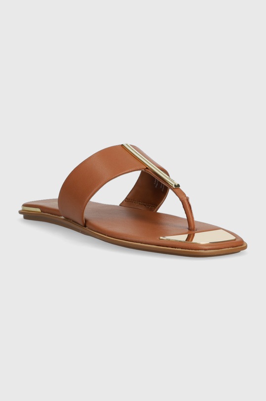 Dkny japonki skórzane DEJA K4259021.DCG brązowy SS23