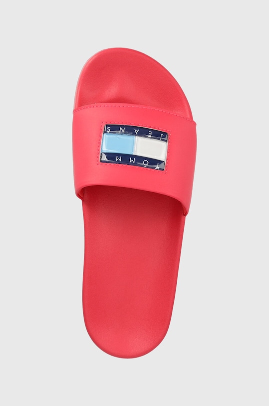 Tommy Jeans papucs FLAG PRINT POOL SLD rózsaszín EN0EN02108