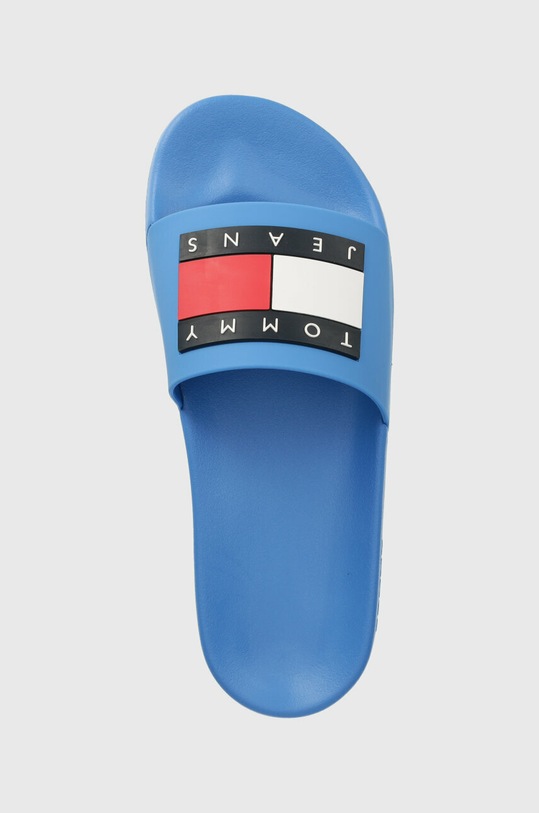 Tommy Jeans klapki FLAG POOL SLD ESS niebieski EN0EN02115