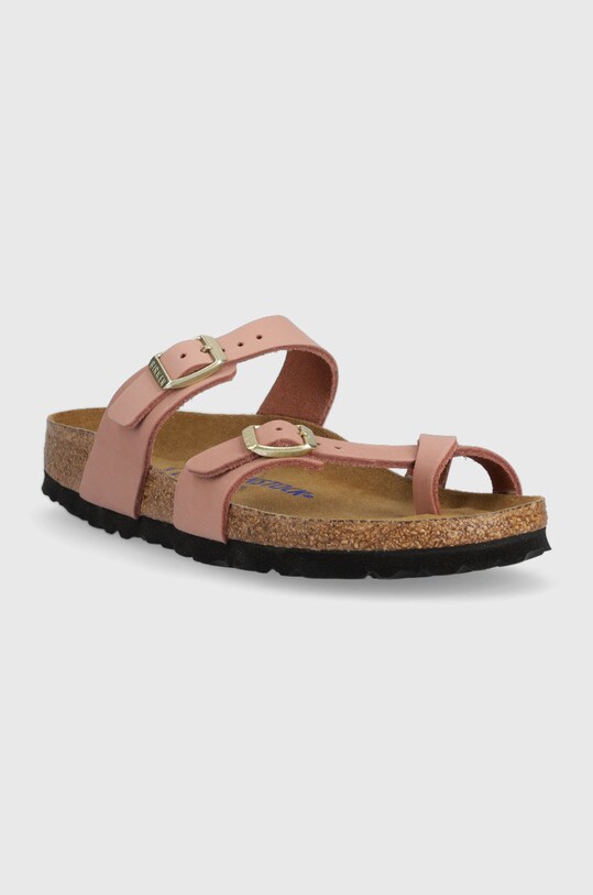 Birkenstock papucs velúrból Mayari SFB 1024049 rózsaszín SS23