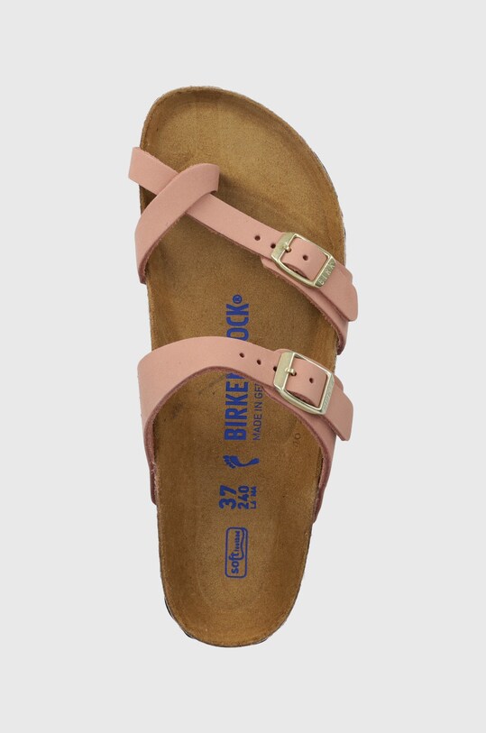 Birkenstock papucs velúrból Mayari SFB rózsaszín 1024049