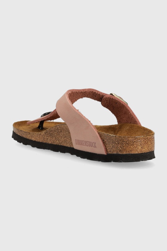 Obuwie Birkenstock japonki zamszowe Gizeh SFB 1024106 różowy