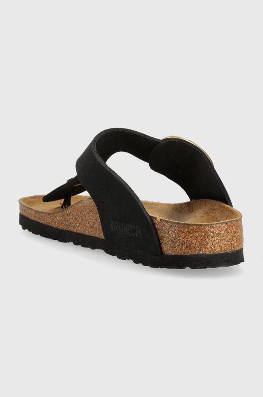 Obuwie Birkenstock japonki skórzane Gizeh Big Buckle 1024107 czarny