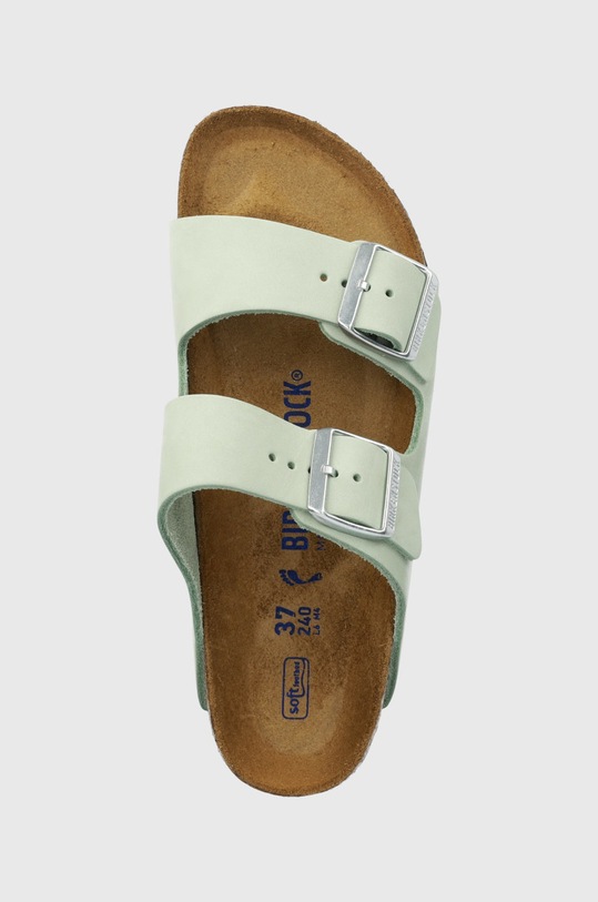 Semišové pantofle Birkenstock Arizona SFB zelená 1024213