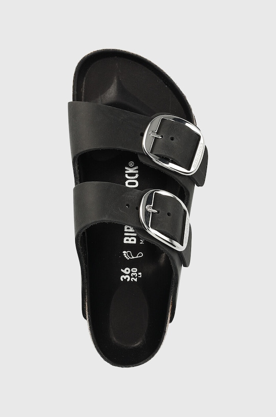 Δερμάτινες παντόφλες Birkenstock ARIZONA BIG BUCKLE μαύρο 1011074