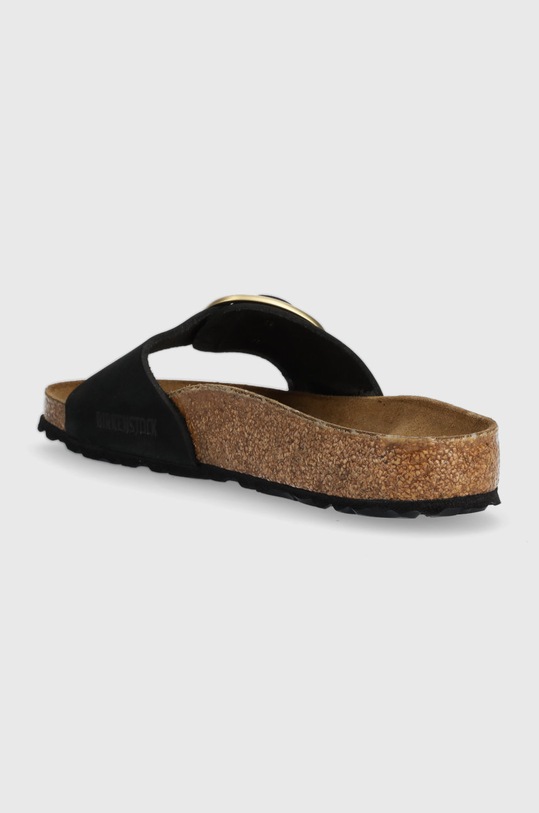 Obuwie Birkenstock klapki zamszowe Madrid Big Buckle 1023342 czarny