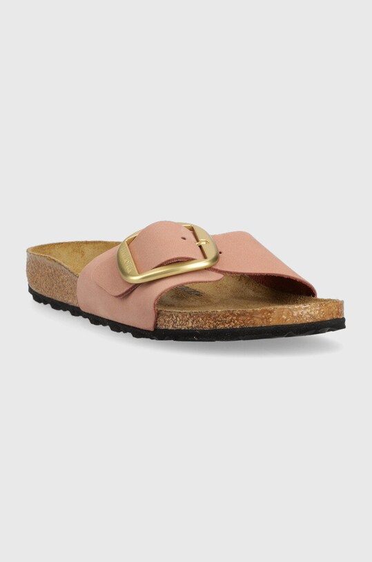 Кожаные шлепанцы Birkenstock Madrid Big Buckle 1024039 розовый SS25