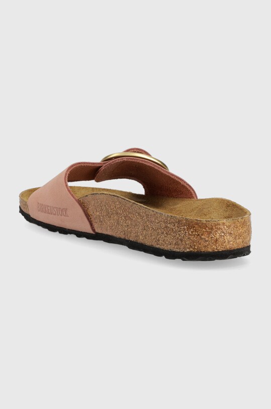 Обувь Кожаные шлепанцы Birkenstock Madrid Big Buckle 1024039 розовый