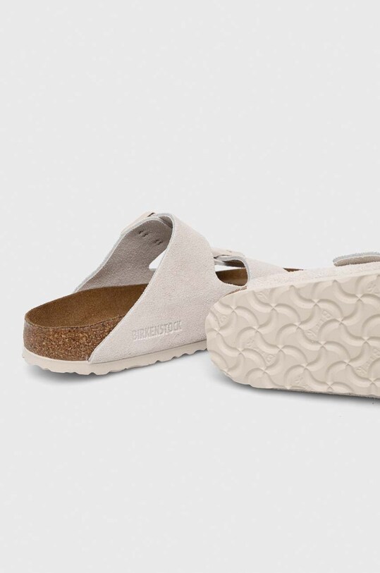 Shoes Birkenstock Arizona Soft Footbed Suede Antique White 1024516 white