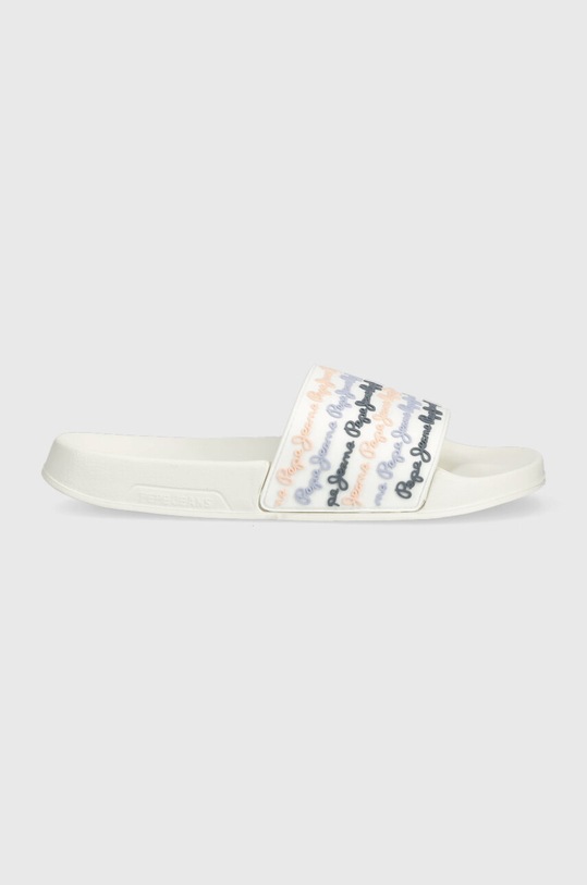 Pepe Jeans papuci SLIDER sintetic alb PLS70127