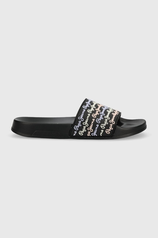 Pepe Jeans papuci SLIDER sintetic negru PLS70127