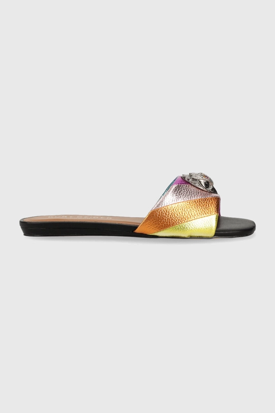 Kurt Geiger London klapki skórzane Kensington płaski multicolor 8496169109.MULT