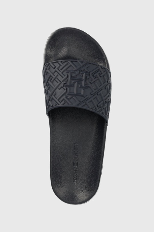 Pantofle Tommy Hilfiger TH MONOGRAM POOL SLIDE námořnická modř FW0FW06987