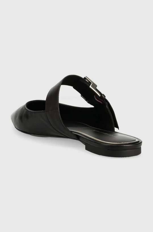 Obuća Kožne natikače Tommy Hilfiger TH POINTY FEMININE MULE FW0FW06997 crna