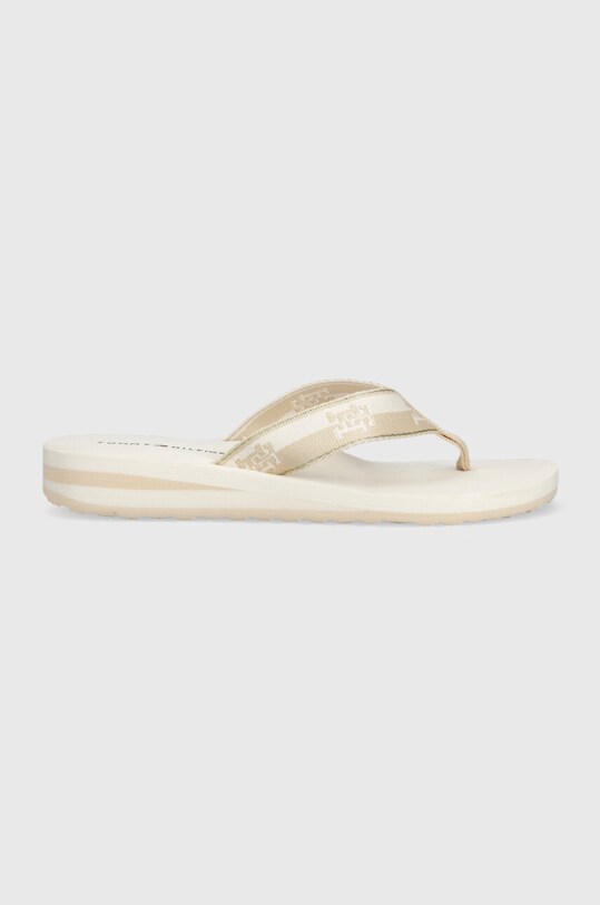 Tommy Hilfiger japonki TH COLORBLOCK WEBBING SANDAL tekstylny beżowy FW0FW07144