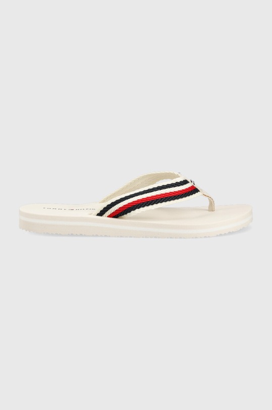 Žabky Tommy Hilfiger TOMMY ESSENTIAL COMFORT SANDAL textilný biela FW0FW07147