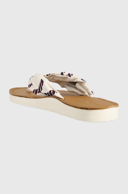 Обувки Джапанки Tommy Hilfiger TH ELEVATED BEACH SANDAL PRINT FW0FW07164 бял