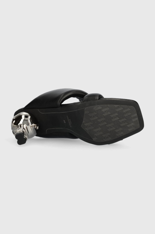 Karl Lagerfeld klapki skórzane IKON HEEL KL39005.000 czarny