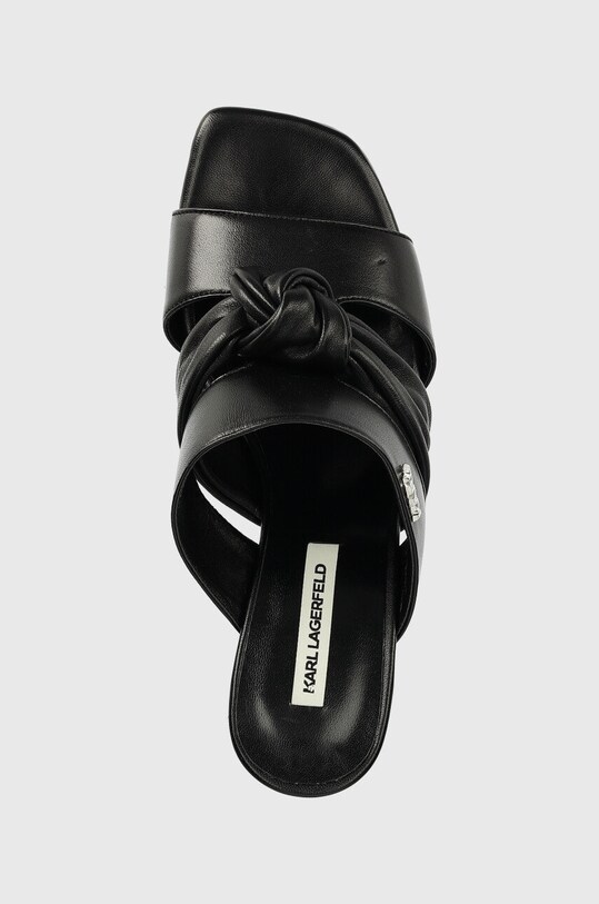 Karl Lagerfeld klapki skórzane PANACHE czarny KL30126.000
