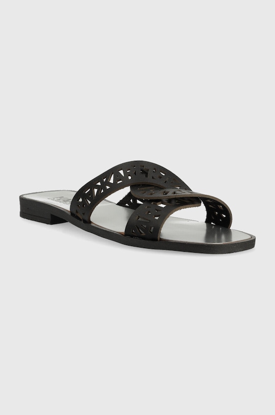 Karl Lagerfeld klapki skórzane SKOOT KL80429.000 czarny SS23