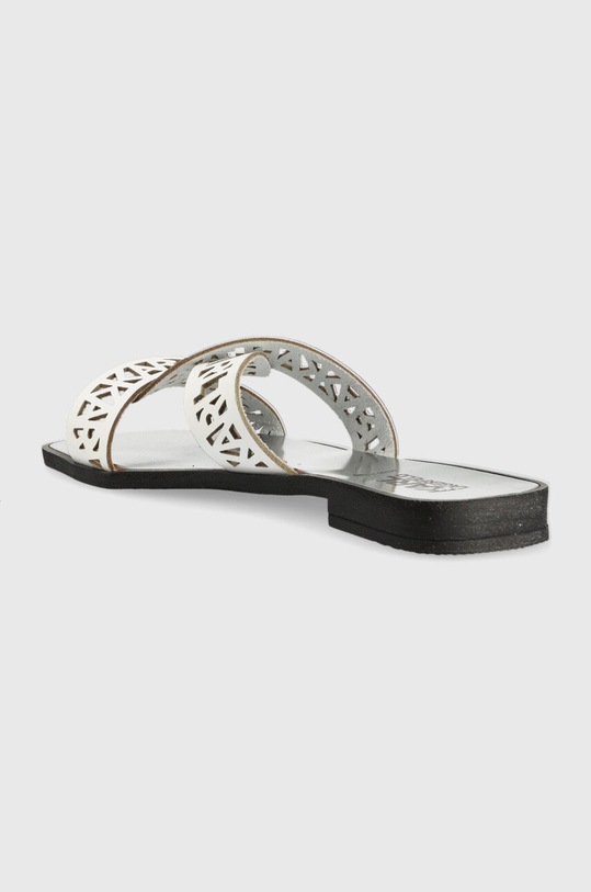 Obuwie Karl Lagerfeld klapki skórzane SKOOT KL80429.011 biały