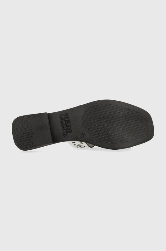 Karl Lagerfeld klapki skórzane SKOOT KL80429.011 biały