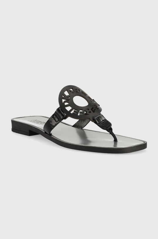 Karl Lagerfeld japonki skórzane SKOOT KL80408.000 czarny SS23