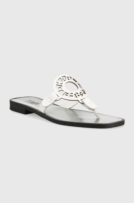 Karl Lagerfeld bőr flip-flop SKOOT KL80408.011 fehér SS23