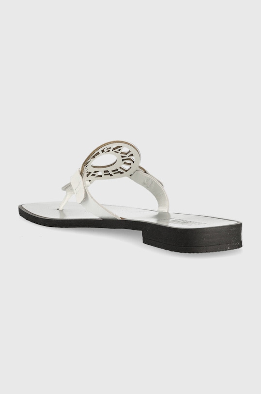 Cipők Karl Lagerfeld bőr flip-flop SKOOT KL80408.011 fehér