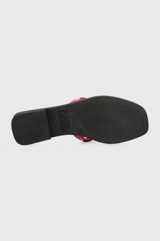 Karl Lagerfeld japonki skórzane SKOOT KL80408.0FP różowy
