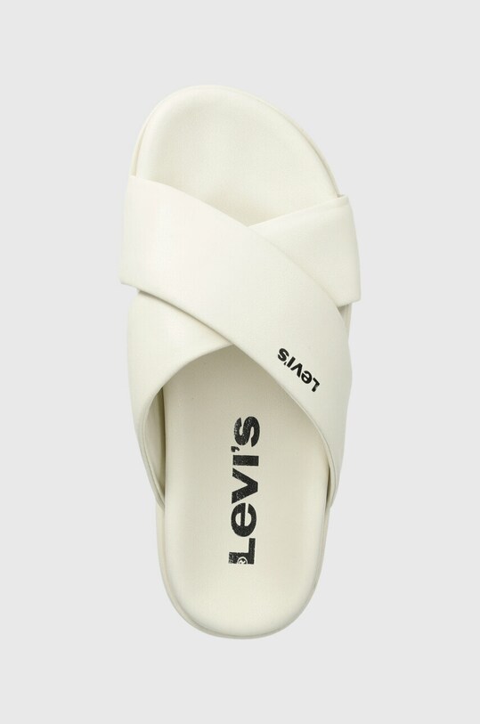 Pantofle Levi's Lydia bílá D7527.0002