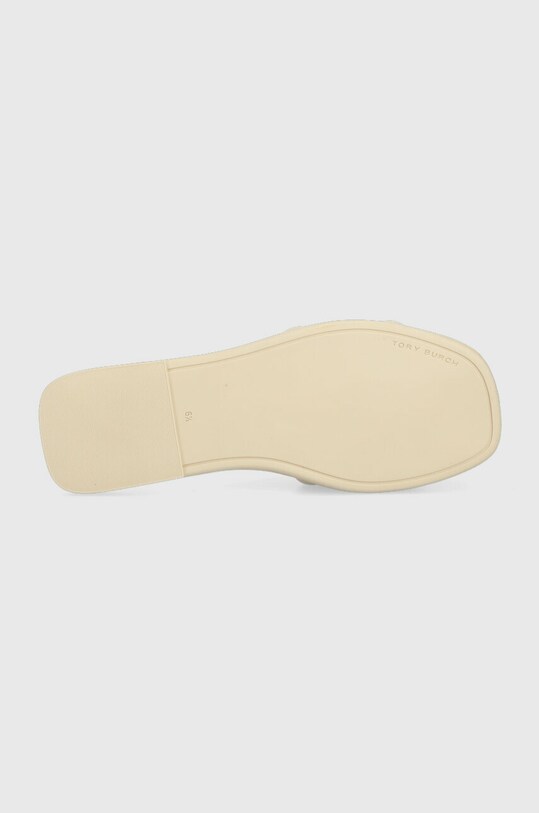 Kožené šľapky Tory Burch 79985-200 79985.200 béžová
