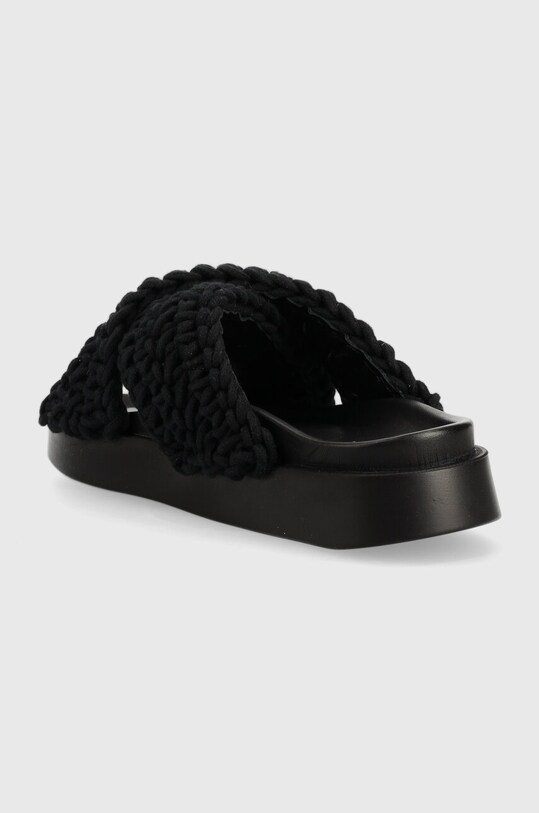 Obuwie Inuikii klapki Woven 70104.105.Black czarny