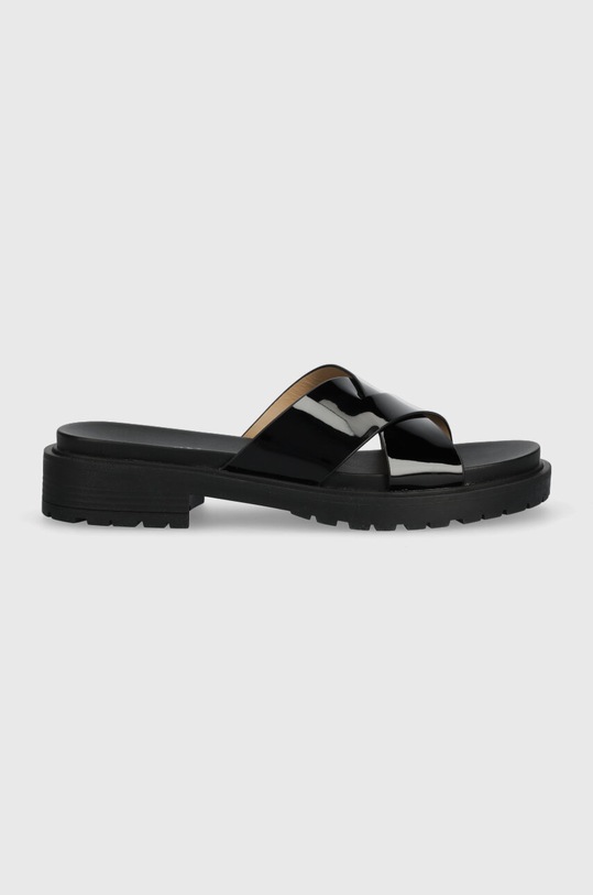 Lauren Ralph Lauren klapki skórzane Kelsie pozostałe czarny 802904252001.BLACK