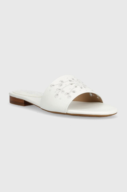 Lauren Ralph Lauren bőr papucs Andee Eylt 802904286001.WHITE fehér SS23
