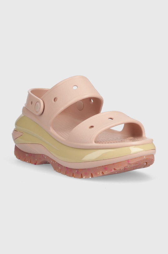 Crocs sliders Classic Mega Crush sandal 207989.6TY pink SS23