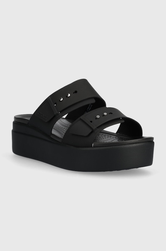 Crocs papuci Brooklyn Low Wedge Sandal 207431.001 negru SS23