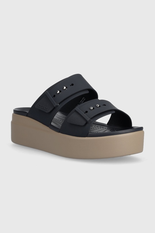 Crocs papuci Brooklyn Low Wedge Sandal 207431.4LH bleumarin SS23