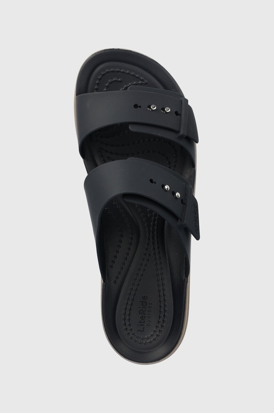 Crocs papuci Brooklyn Low Wedge Sandal bleumarin 207431.4LH