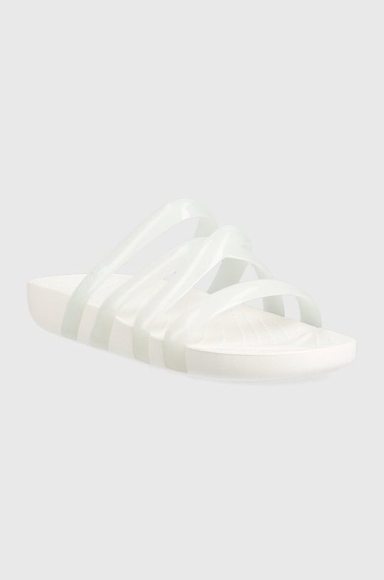Crocs papucs Splash Glossy Strappy Sandal 208537.100 fehér SS23